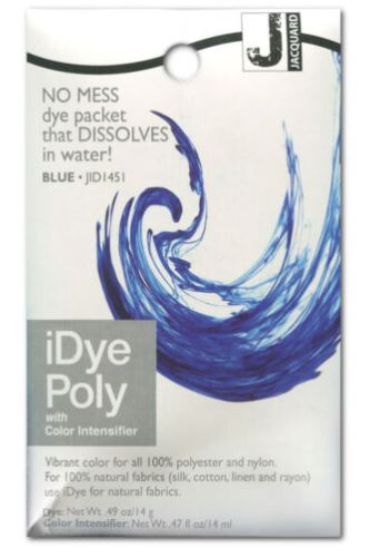 צבע לבדים סינטטים - כחול - iDye Poly